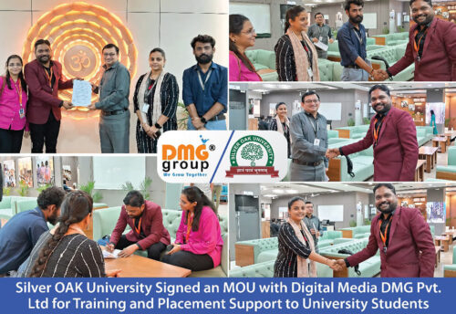 Silver OAK University Signed MOU with Digital Media DMG Pvt. Ltd for Training