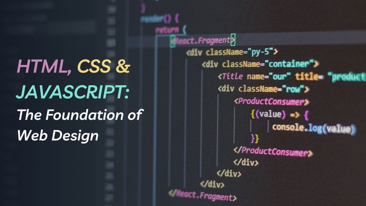 HTML, CSS & JavaScript: The Foundation of Web Design