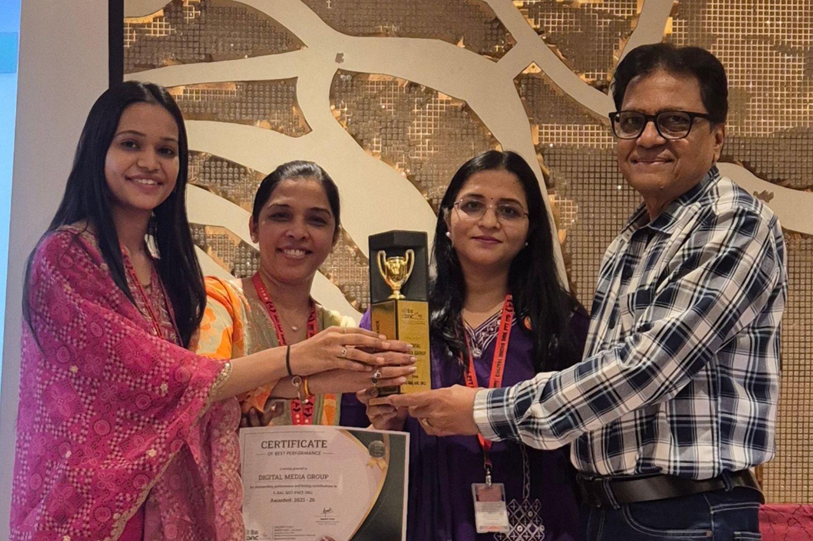 Awarded by MIT Govt. Of India In 2025 for Best Performances Computer Training Institute in Gujarat