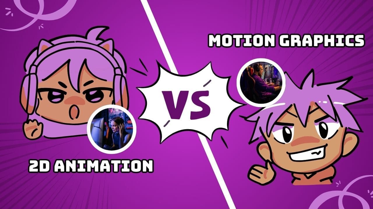 2D Animation vs Motion Graphics – Key Differences Explained