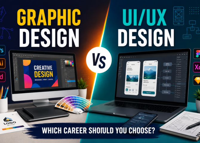 Graphic design vs UI/UX design