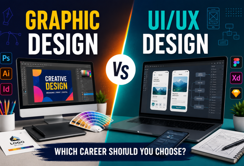 Graphic design vs UI/UX design