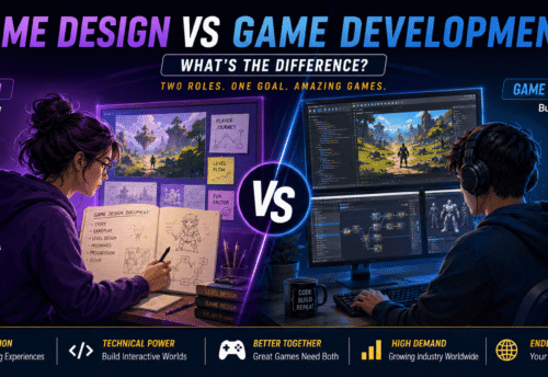 Game Design vs Game Development: What's the Difference? (Complete 2026 Guide)