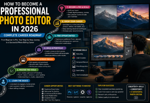How to Become a Professional Photo Editor in 2026: Complete Career Roadmap