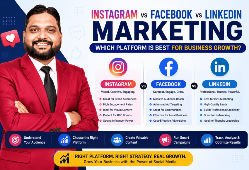 Instagram vs Facebook vs LinkedIn Marketing: Which Platform is Best for Business Growth?