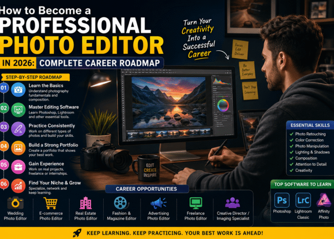 How to Become a Professional Photo Editor in 2026: Complete Career Roadmap