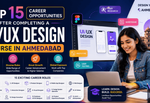 Top 15 Career Opportunities After Completing a UI/UX Design Course in Ahmedabad