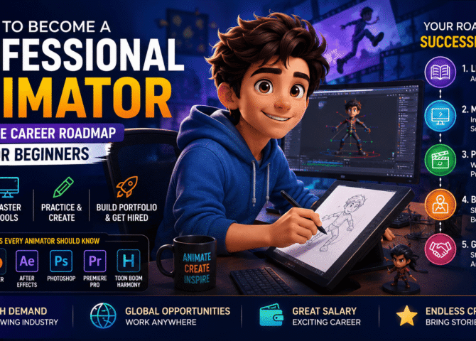 How to Become a Professional Animator: Complete Career Roadmap for Beginners (2026 Guide)