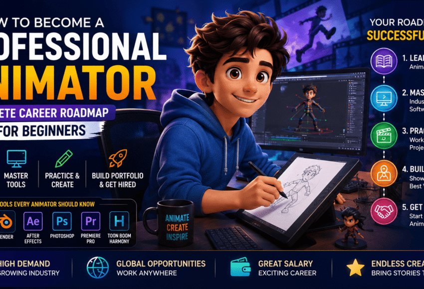 How to Become a Professional Animator: Complete Career Roadmap for Beginners (2026 Guide)