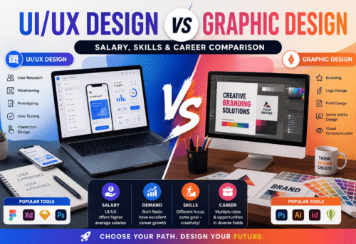 UI/UX Design vs Graphic Design: Salary, Skills & Career Comparison (2026 Guide)