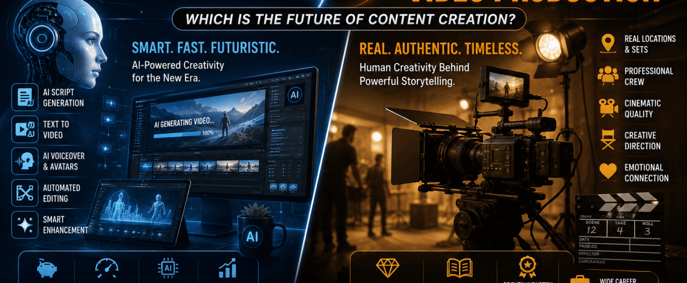 AI Filmmaking vs Traditional Video Production: Which is the Future of Content Creation?