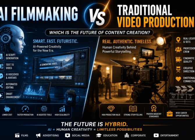 AI Filmmaking vs Traditional Video Production: Which is the Future of Content Creation?