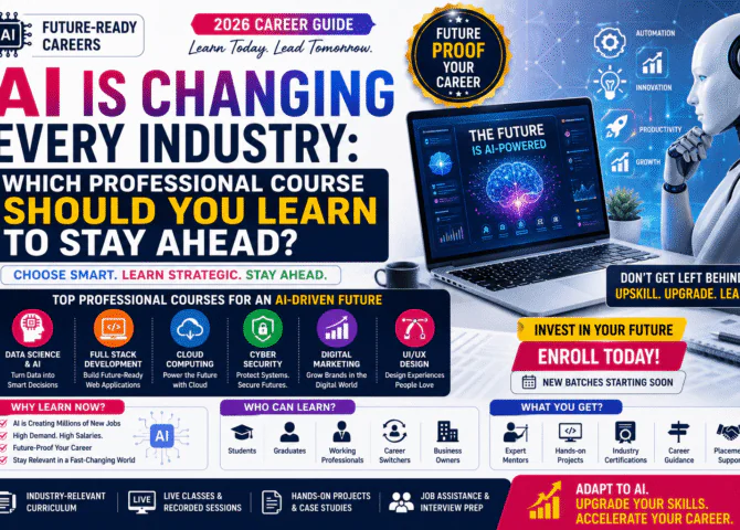 AI Is Changing Every Industry: Which Professional Course Should You Learn to Stay Ahead? (2026 Career Guide)