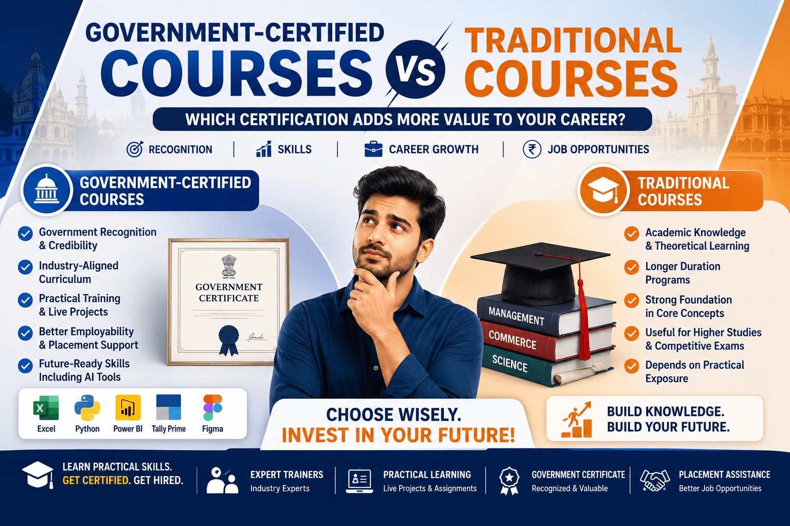Government-Certified Courses vs Traditional Courses: Which Certification Adds More Value to Your Career? (2026 Guide)