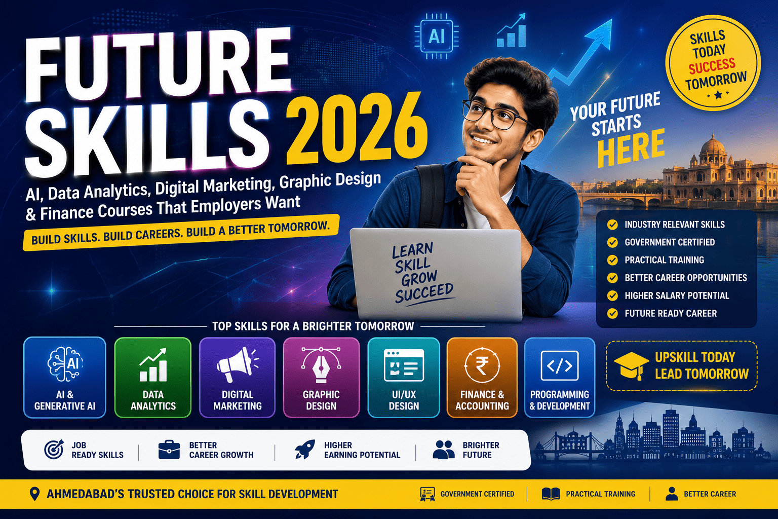 Future Skills 2026: AI, Data Analytics, Digital Marketing, Graphic Design & Finance Courses That Employers Want
