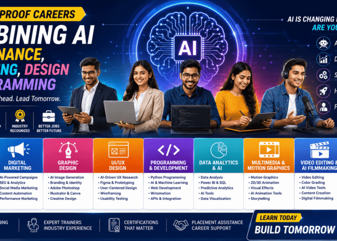 Future-Proof Careers in 2026: Combining AI with Finance, Marketing, Design & Programming