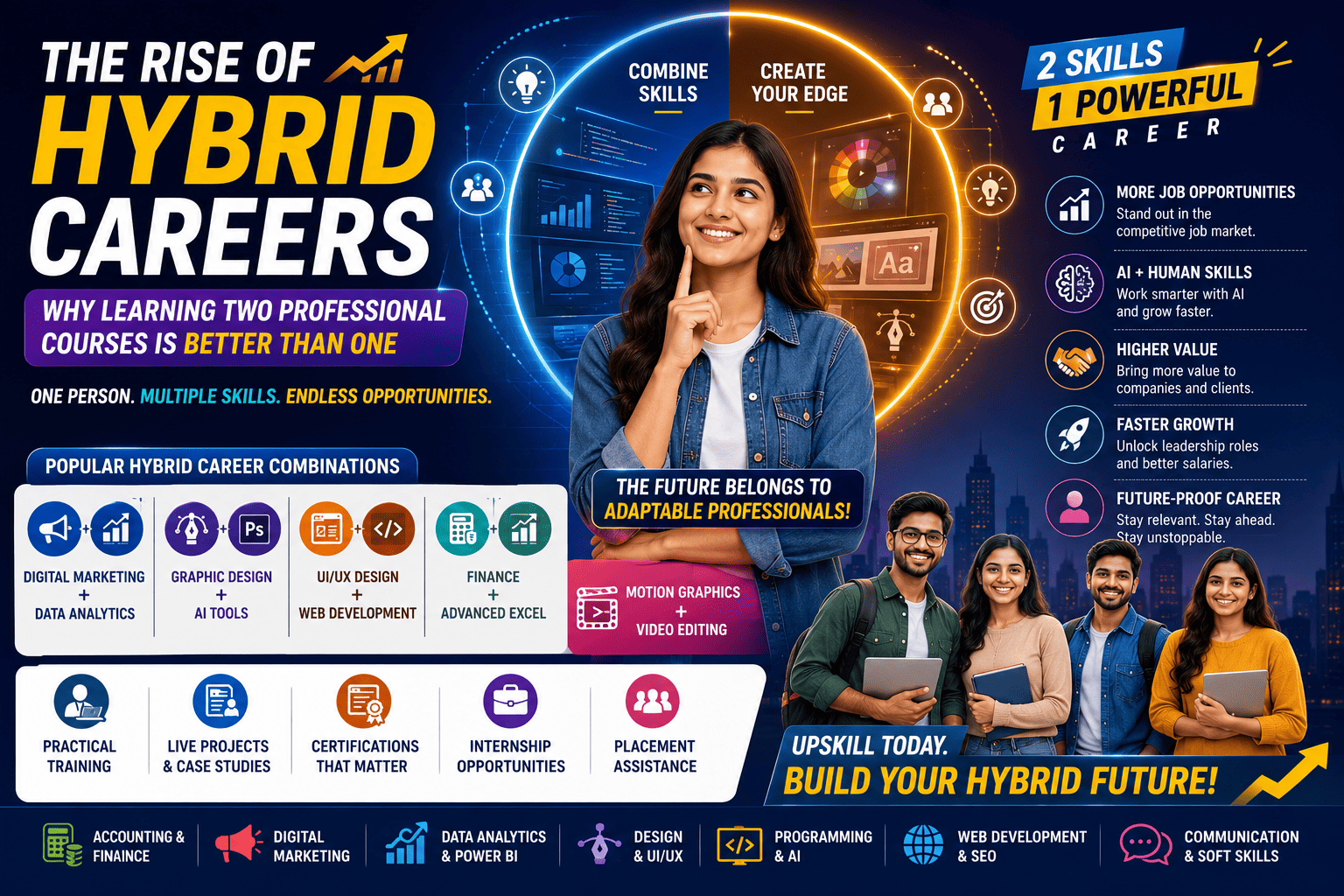 The Rise of Hybrid Careers: Why Learning Two Professional Courses Is Better Than One (2026 Career Guide)