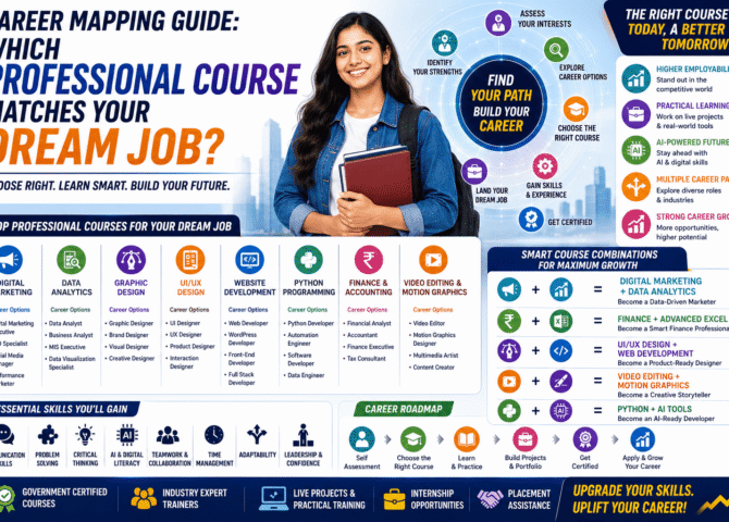 Career Mapping Guide 2026: Which Professional Course Matches Your Dream Job?