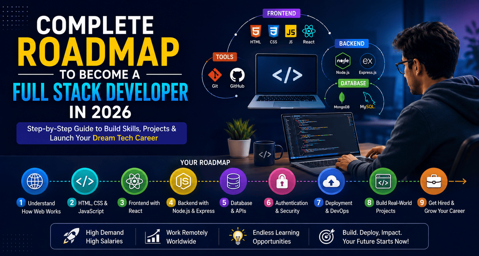 Complete Roadmap to Become a Full Stack Developer in 2026
