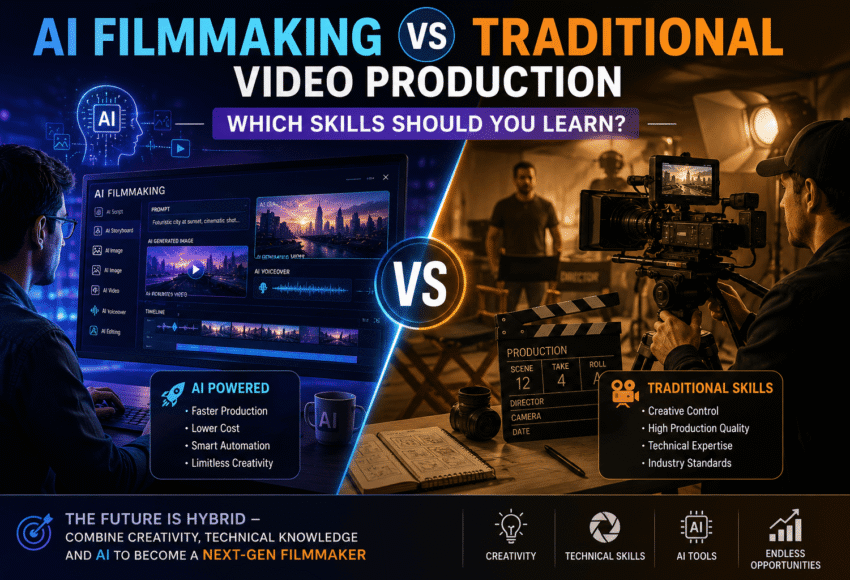AI Filmmaking vs Traditional Video Production: Which Skills Should You Learn in 2026?