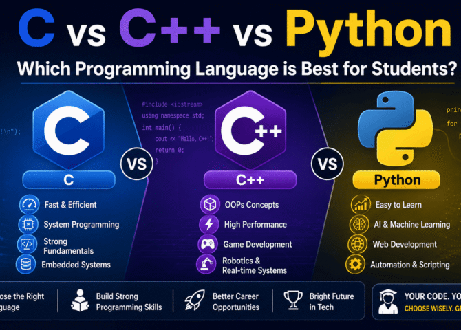 C vs C++ vs Python: Which Programming Language is Best for Students in 2026?