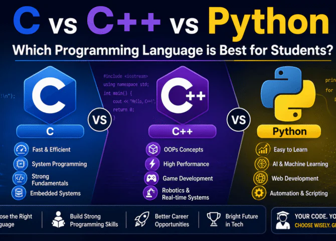 C vs C++ vs Python: Which Programming Language is Best for Students in 2026?