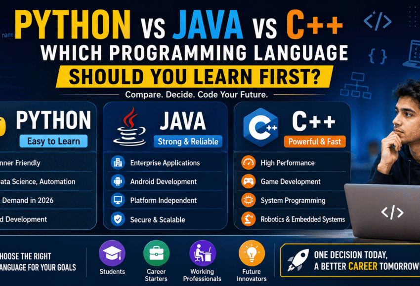 Python vs Java vs C++: Which Programming Language Should You Learn First?
