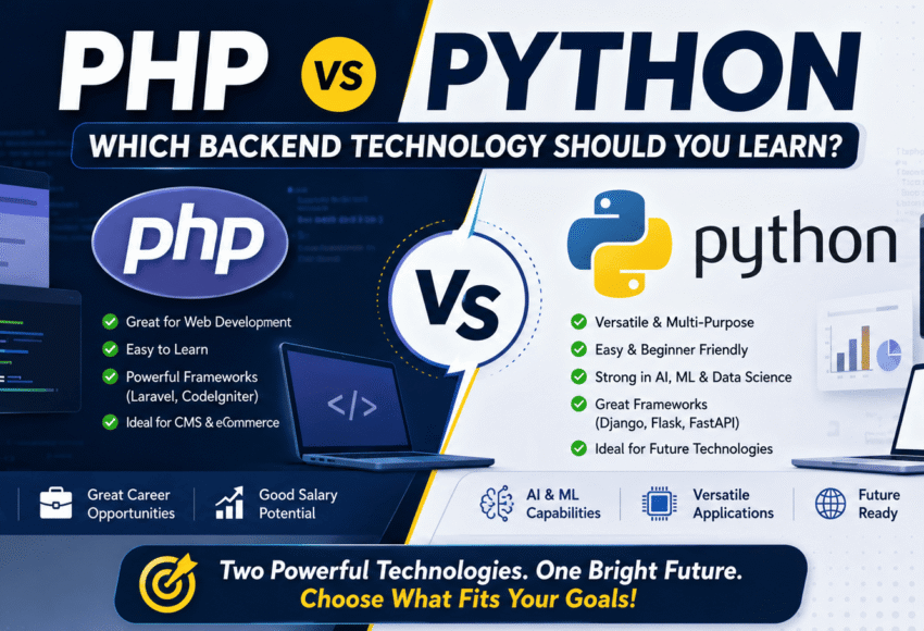 PHP vs Python: Which Backend Technology Should You Learn in 2026?