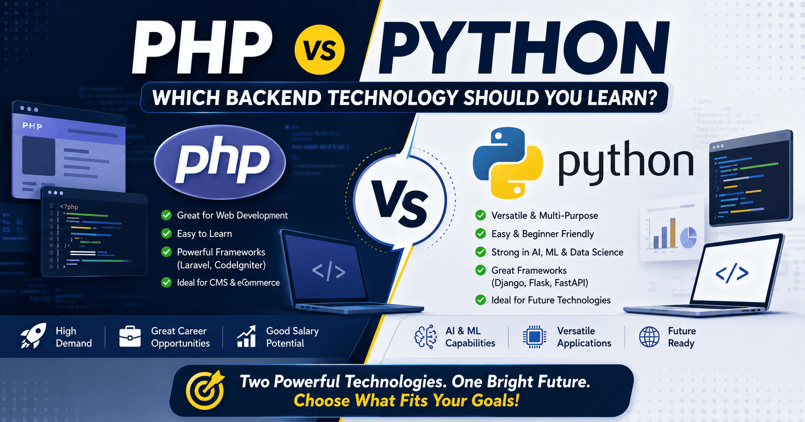 PHP vs Python: Which Backend Technology Should You Learn in 2026?