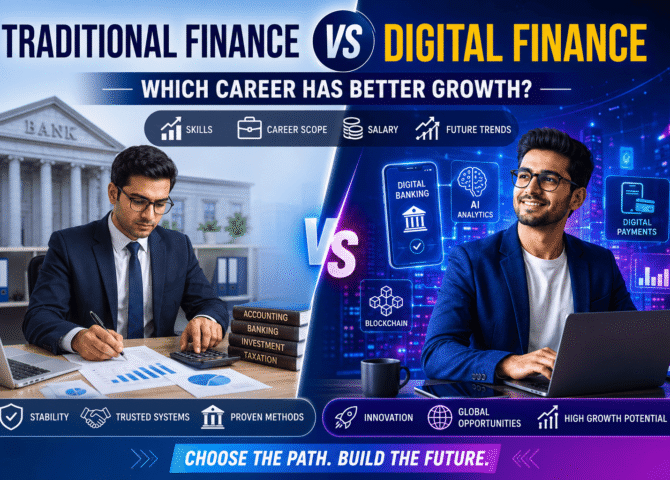 Traditional Finance vs Digital Finance: Which Career Has Better Growth? (2026 Complete Comparison Guide)