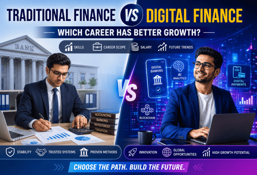Traditional Finance vs Digital Finance: Which Career Has Better Growth? (2026 Complete Comparison Guide)
