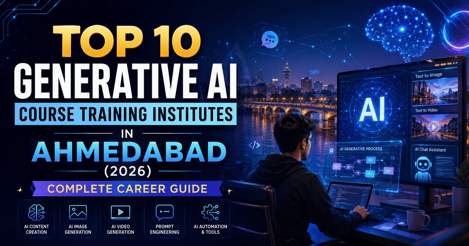 Top 10 Generative AI Course Training Institutes in Ahmedabad (2026): Complete Career Guide