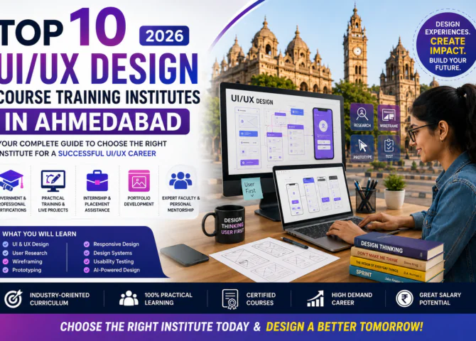 Top 10 UI UX Design Course Training Institutes in Ahmedabad