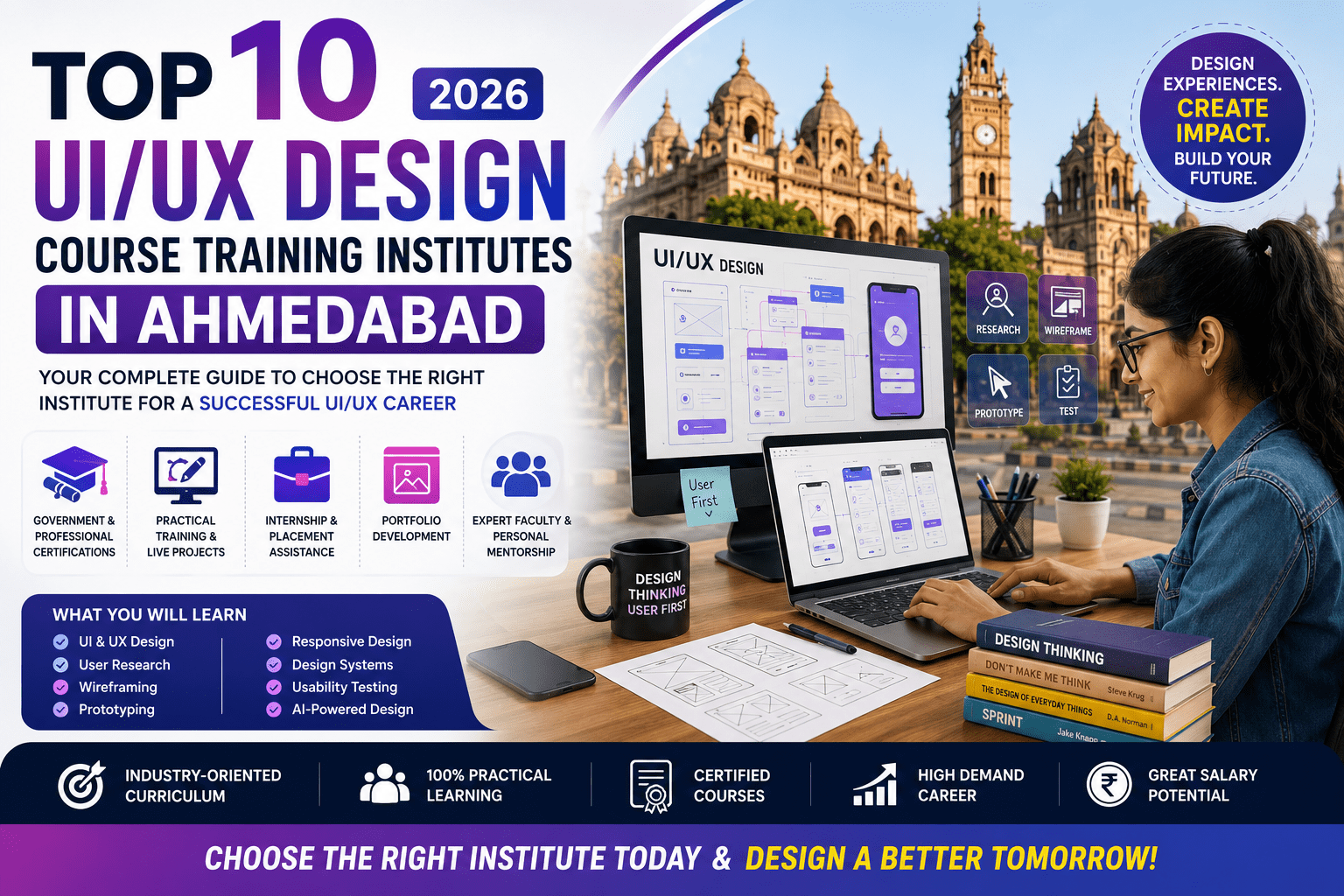 Top 10 UI UX Design Course Training Institutes in Ahmedabad