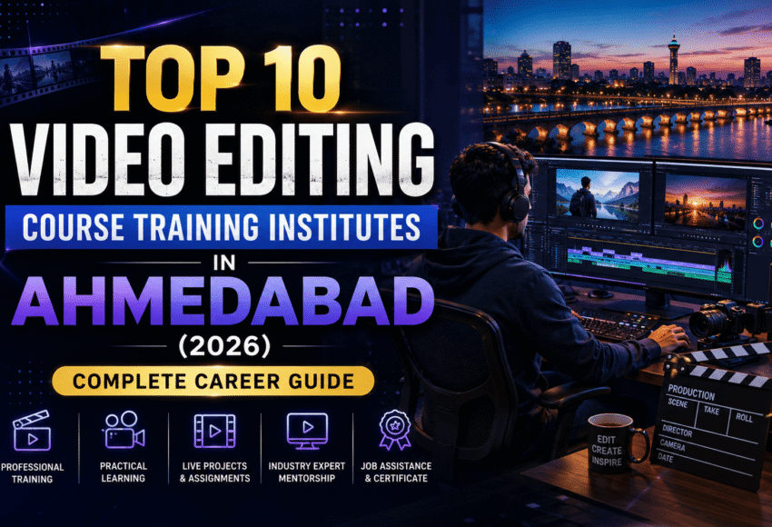 Top 10 Video Editing Course Training Institutes in Ahmedabad
