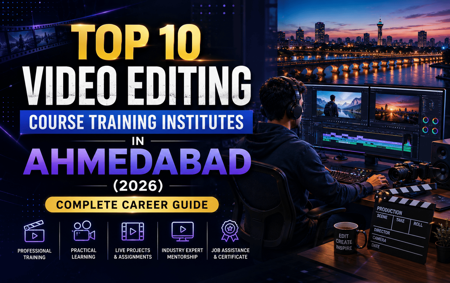 Top 10 Video Editing Course Training Institutes in Ahmedabad