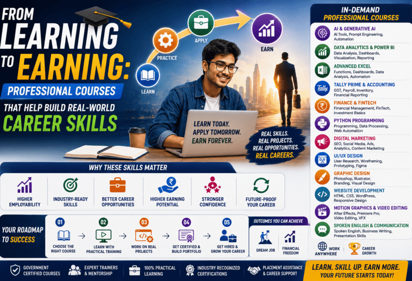From Learning to Earning: Professional Courses That Help Build Real-World Career Skills (2026 Career Guide)