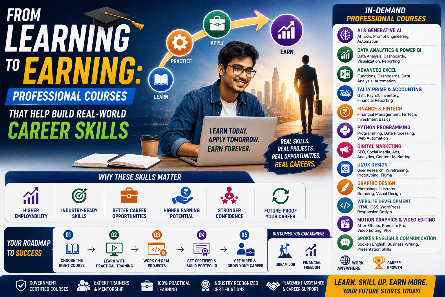 From Learning to Earning: Professional Courses That Help Build Real-World Career Skills (2026 Career Guide)