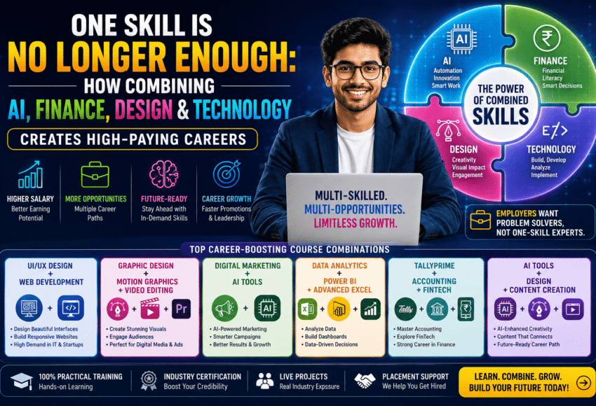 One Skill Is No Longer Enough: How Combining AI, Finance, Design & Technology Creates High-Paying Careers