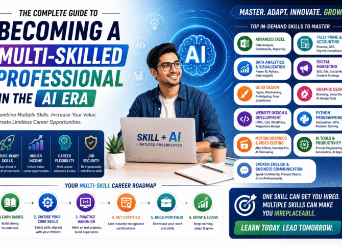 The Complete Guide to Becoming a Multi-Skilled Professional in the AI Era (2026 Career Guide)