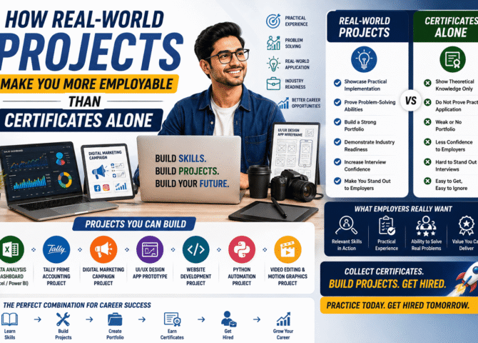 How Real-World Projects Make You More Employable Than Certificates Alone (2026 Career Guide)