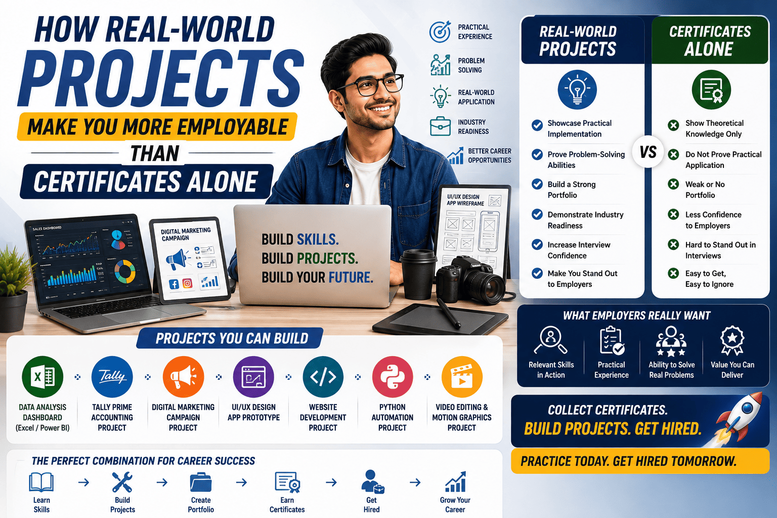 How Real-World Projects Make You More Employable Than Certificates Alone (2026 Career Guide)
