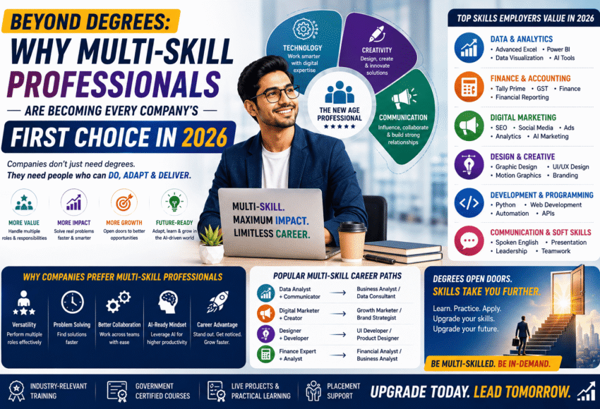 Beyond Degrees: Why Multi-Skill Professionals Are Becoming Every Company's First Choice in 2026