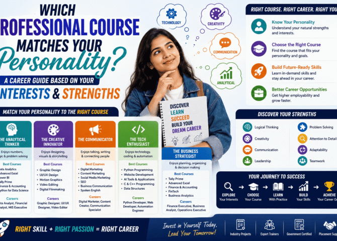 Which Professional Course Matches Your Personality? A Career Guide Based on Your Interests and Strengths (2026 Guide)