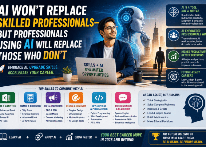 AI Won't Replace Skilled Professionals—But Professionals Using AI Will Replace Those Who Don't (2026 Career Guide)