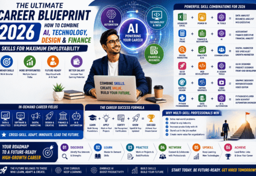 The Ultimate Career Blueprint 2026: How to Combine AI, Technology, Design & Finance Skills for Maximum Employability
