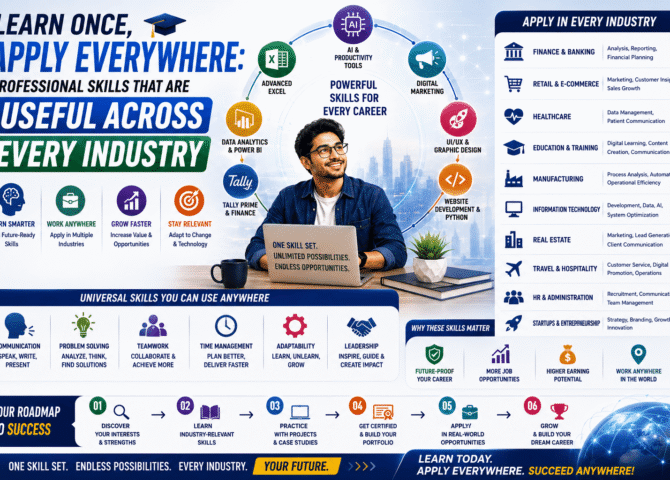 Learn Once, Apply Everywhere: Professional Skills That Are Useful Across Every Industry (2026 Career Guide)