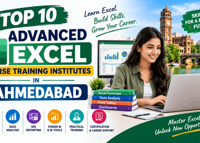 Top 10 Advanced Excel Course Training Institutes in Ahmedabad