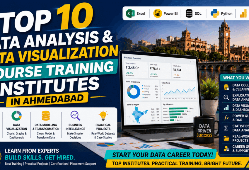 Top 10 Data Analysis & Data Visualization Courses Training Institutes in Ahmedabad