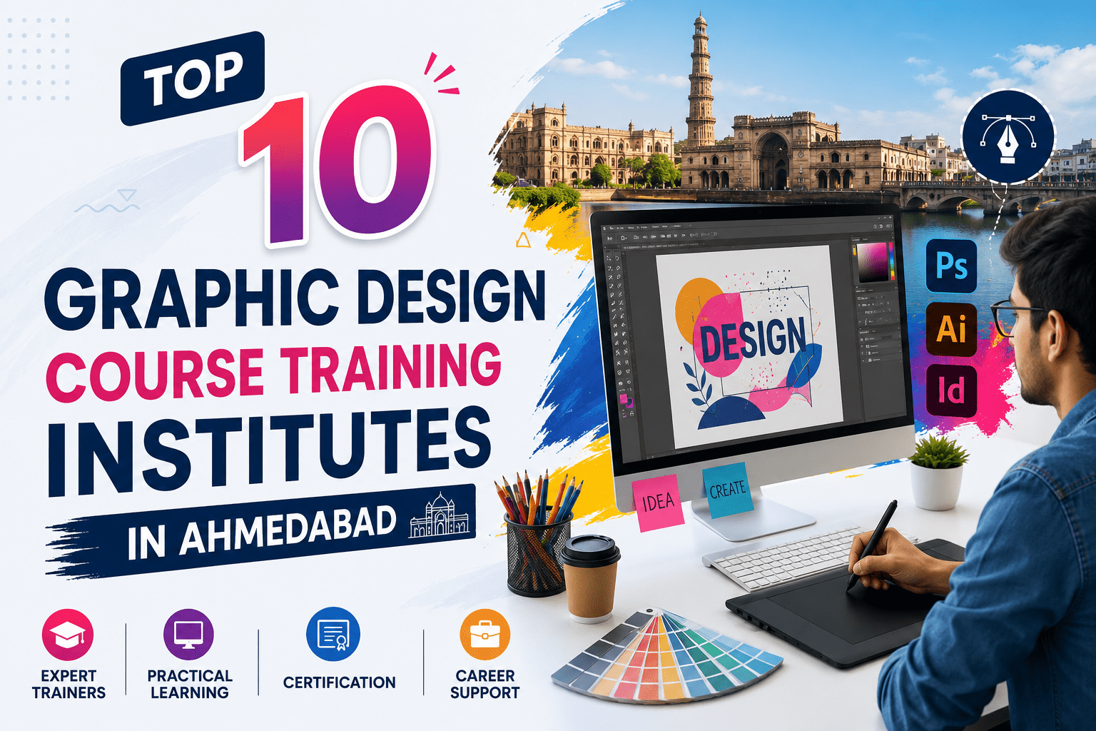 Top 10 Graphic Design Course Training Institutes in Ahmedabad, Gujarat